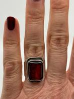 A389 Prachtige zilveren Georg Kramer ring maat 18, Ophalen of Verzenden, Zilver, Ring, Met edelsteen