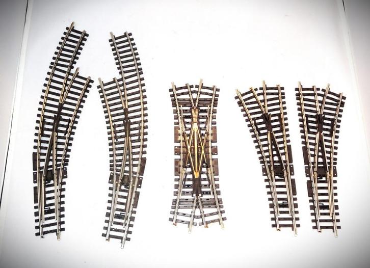 Marklin geb wissel/kruising K-rail 2268-2269-2260-2265-2266, Hobby en Vrije tijd, Modeltreinen | H0, Nieuw, Wagon, Wisselstroom