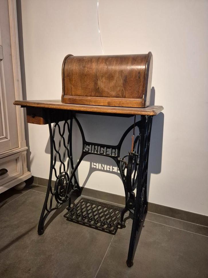 Antieke Singer trapnaaimachine uit 1910, Antiek en Kunst, Antiek | Naaimachines, Ophalen