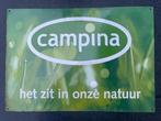 Emaille reclameborden Campina, Verzamelen, Merken en Reclamevoorwerpen, Ophalen of Verzenden, Gebruikt, Reclamebord
