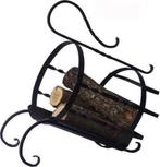 Houtbak en of met haardset voor haardhout, Huis en Inrichting, Woonaccessoires | Schalen en Manden, Overige materialen, Mand, Nieuw