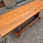 Antieke klooster tafel sidetable 49 breed 150 lang 3.5 dik, Antiek en Kunst, Ophalen