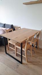 Dining table and 4 chairs, Huis en Inrichting, Ophalen, Zo goed als nieuw, Rechthoekig, 50 tot 100 cm