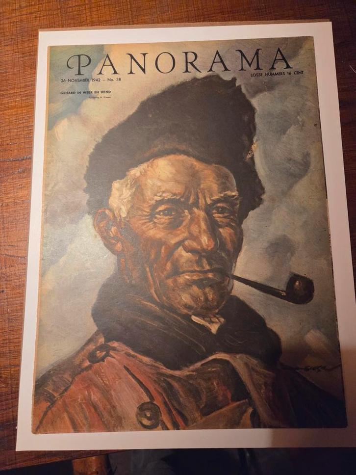 Panorama 26 Nov 1942 - Gehard in Weer en Wind, Boeken, Tijdschriften en Kranten, Gelezen, Overige typen, Ophalen of Verzenden