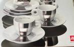 Illy Michelangelo Pistoletto Set 6, Ophalen of Verzenden, Nieuw, Porselein, Kop en/of schotel