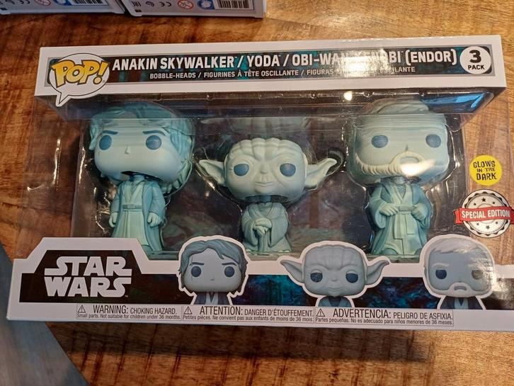 Funko Pop! 3pack: Star Wars – Anakin Skywalker / Yoda & Obi-, Verzamelen, Poppetjes en Figuurtjes, Nieuw, Ophalen of Verzenden