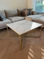Salontafel Dekton Marmerlook 80x80, Ophalen, Vierkant, 50 tot 100 cm, Zo goed als nieuw