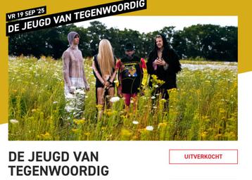 Tickets voor De Jeugd van Tegenwoordig, 013 Tilburg beschikbaar voor biedingen