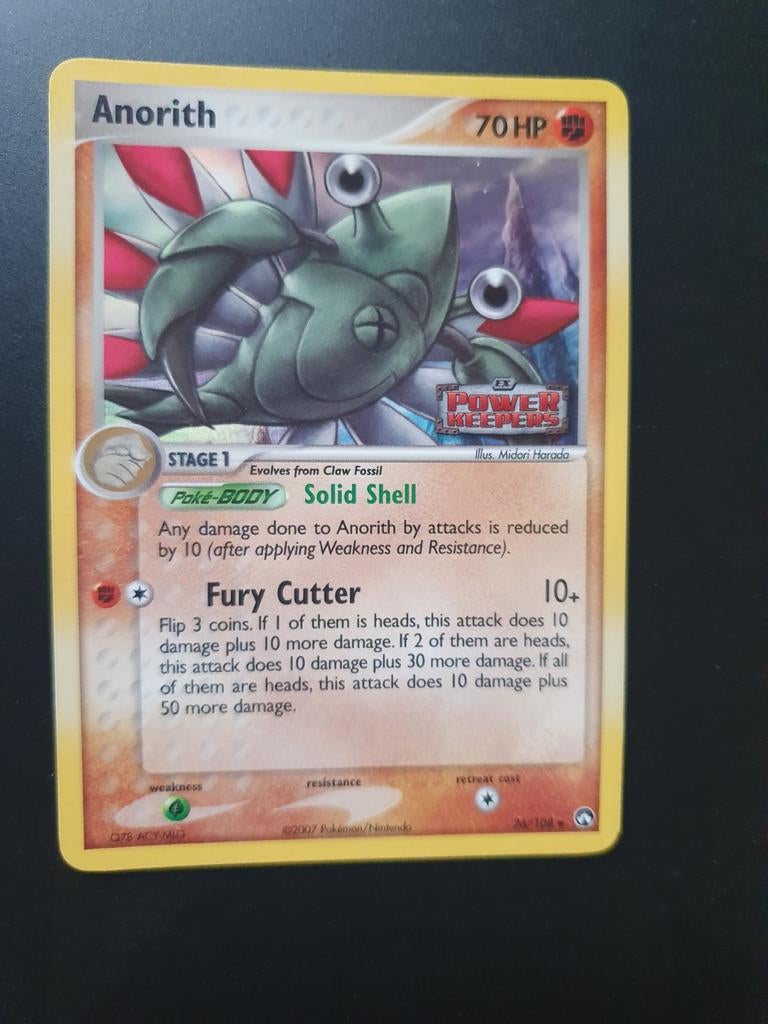 Anorith 26/108 power keepers holo pokemon kaart, Ophalen of Verzenden, Zo goed als nieuw