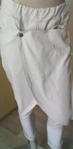 Beige aparte wijde stretchbroek met overslag M, Kleding | Dames, Maat 38/40 (M), Verzenden, Beige, Lang