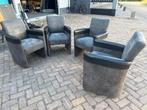 Set van 4 moderne fauteuils, Ophalen, Gebruikt, Minder dan 75 cm, 75 tot 100 cm