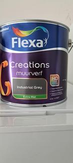 Flexa Creations muurverf Industrial Grey extra mat (> 1 lt), Doe-het-zelf en Verbouw, Ophalen, Gebruikt, Verf, Grijs