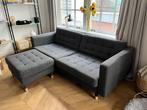 IKEA LANDSKRONA 3-Seat Sofa Dark Grey + Poef, Huis en Inrichting, Ophalen, Driepersoons, Scandinavian, Zo goed als nieuw