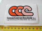 sticker CCE caravan centrum enschede lage bothofstraat, Ophalen, Zo goed als nieuw