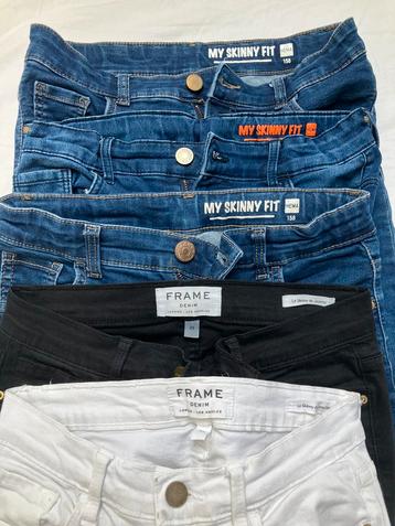 5 skinny fit spijkerbroeken meisjes maat 158 beschikbaar voor biedingen