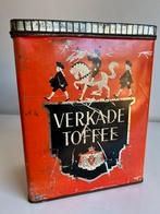 Vintage Groot VERKADE Toffee Winkelblik Oranje 1960, Verzamelen, Blikken, Gebruikt, Overige, Ophalen of Verzenden, Verkade