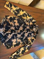 blouse zwart taupe maat S, Kleding | Dames, Blouses en Tunieken, Unika, Zwart, Ophalen of Verzenden, Zo goed als nieuw