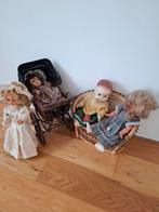 oud Hollandse poppen en poppen  wagentje., Ophalen, Gebruikt, Pop