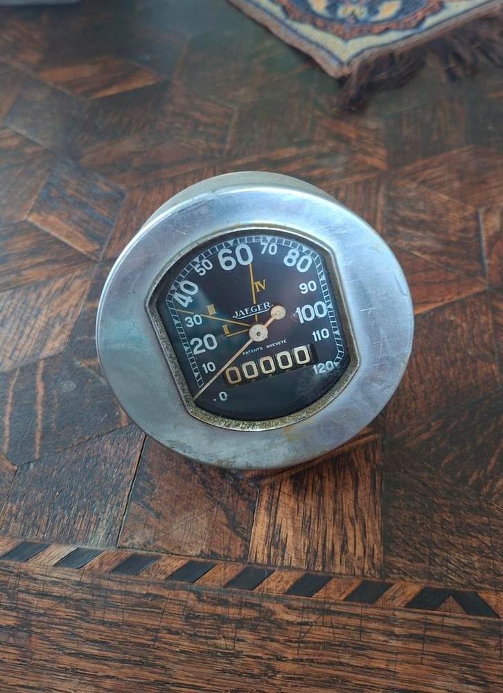 Antieke Jaeger Kilometerteller, Auto-onderdelen, Dashboard en Schakelaars, Oldtimer onderdelen, Universele onderdelen, Gereviseerd