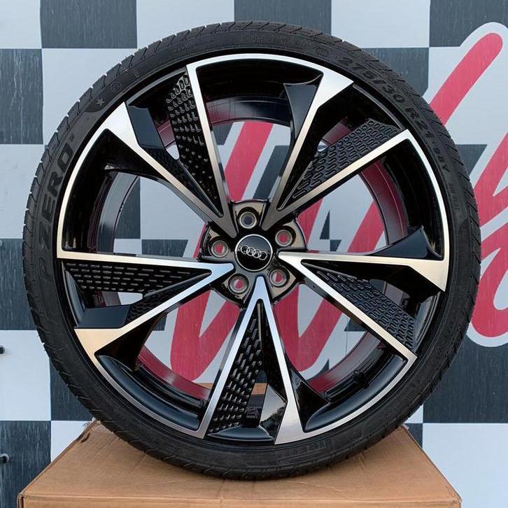 21” Inch Audi A6 C8 velgen C7 A7 5x112 + Hankook new Q3, Auto-onderdelen, Banden en Velgen, Banden en Velgen, Zomerbanden, 21 inch