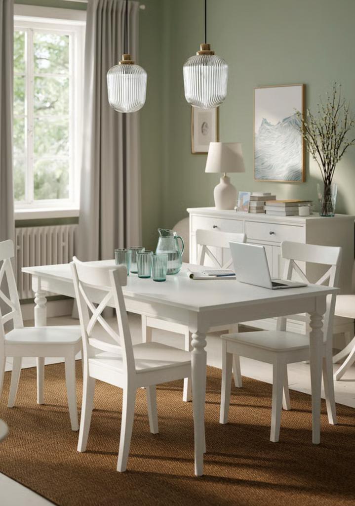 Ikea Rosentorp Uitschuifbare Tafel, Huis en Inrichting, Tafels | Eettafels, Gebruikt, 50 tot 100 cm, 100 tot 150 cm, Vijf personen of meer