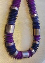 Vintage ketting jaren 50 met koper, Sieraden, Tassen en Uiterlijk, Kettingen, Ophalen of Verzenden, Gebruikt, Overige materialen