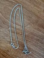 Zilveren ketting met surfer voor de echte beachboy/girl, Ophalen of Verzenden, Zo goed als nieuw, Zilver, Zilver
