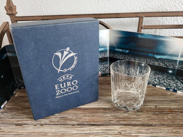 UEFA Euro 2000 Glas met Doos, Antiek en Kunst, Antiek | Glas en Kristal, Ophalen