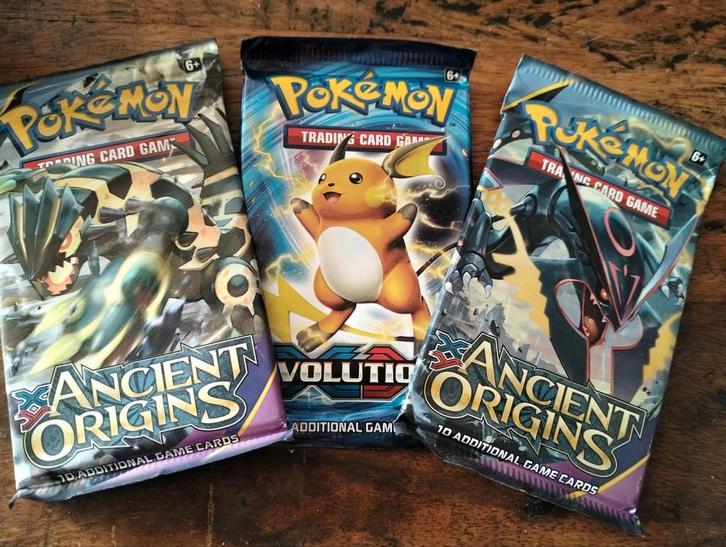 Pokémon XY Packs - Ancient Origins & Evolutions, Hobby en Vrije tijd, Verzamelkaartspellen | Pokémon, Nieuw, Booster, Ophalen of Verzenden