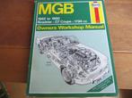 Haynes workshop manual MGB Roadster, MGB GT Coupe 1962-1980, Ophalen of Verzenden