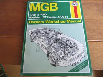 Haynes workshop manual MGB Roadster, MGB GT Coupe 1962-1980 beschikbaar voor biedingen