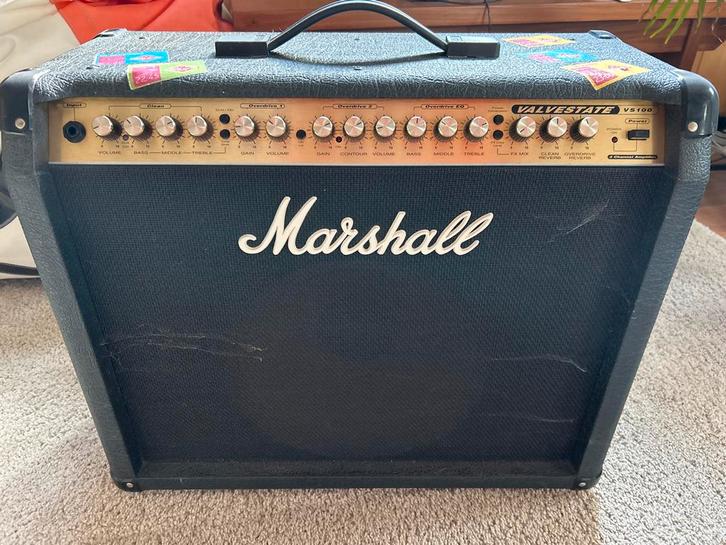 Marshall Valvestate VS100 Gitaarversterker, Muziek en Instrumenten, Versterkers | Bas en Gitaar, Gebruikt, Gitaar, 100 watt of meer