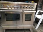 Boretti gasfornuis met dubbele oven + bakplaat en kipspit, Witgoed en Apparatuur, Fornuizen, Ophalen, 60 cm of meer, Energieklasse A of zuiniger