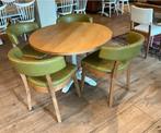 Ronde tafel (100cm) met stoelen - Unieke uitstraling!, Huis en Inrichting, Tafels | Eettafels, Ophalen, Vier personen, Rond, 100 tot 150 cm