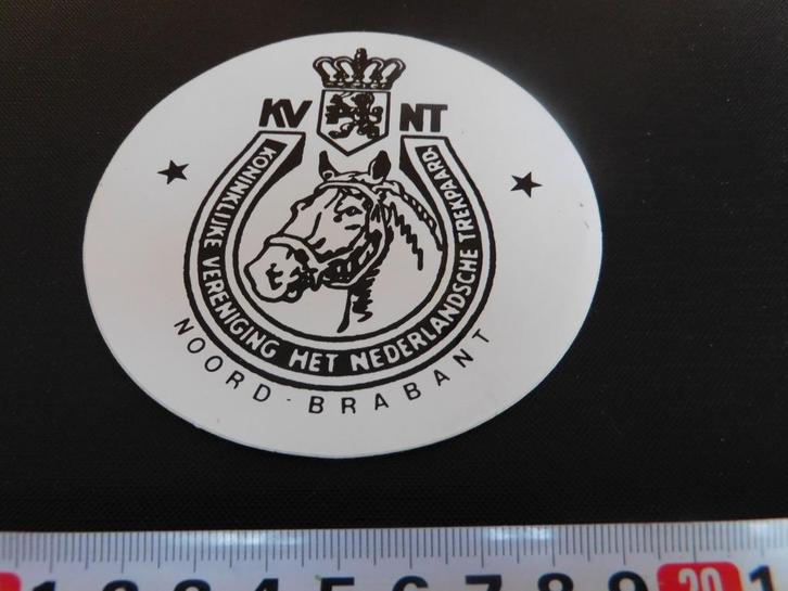 sticker KVNT Noord Brabant Nederlandsche Trekpaarden, Hobby en Vrije tijd, Stickers en Plaatjes, Zo goed als nieuw, Sticker, Ophalen
