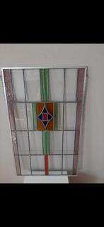 Prachtig glas in lood raam, Ophalen, Gebruikt, Minder dan 80 cm, Minder dan 80 cm