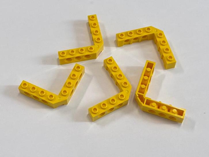 Partij 5x nieuwe gele Lego Technic hoek balken, Kinderen en Baby's, Speelgoed | Duplo en Lego, Nieuw, Lego, Losse stenen, Ophalen of Verzenden