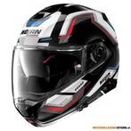 Nolan N100-5 UPWIND N-COM systeemhelm, Wit-Blauw-Rood, Ophalen of Verzenden, Nieuw met kaartje