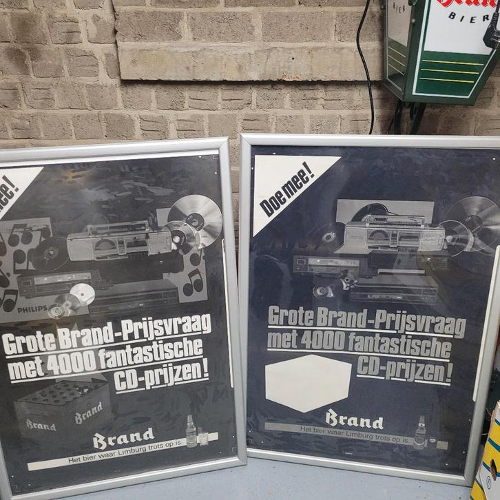 Brand bier verzamel items, Verzamelen, Biermerken, Zo goed als nieuw, Reclamebord, Plaat of Schild, Brand, Ophalen