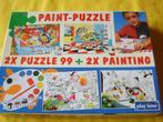 2 puzzels en twee verfplaten, Ophalen of Verzenden, Meer dan 50 stukjes, Nieuw, 6 jaar of ouder