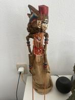 Oude antieke Wayangpop met echt haar! Wajangpop 60cm hoog, Antiek en Kunst, Ophalen