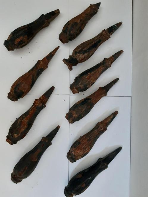 metaal gietijzer ijzer zwaar 2,2 kilo per stuk hek punten?, Antiek en Kunst, Antiek | Gereedschap en Instrumenten, Ophalen of Verzenden