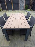 Tuinset met tafel en 4 stoelen, Ophalen of Verzenden