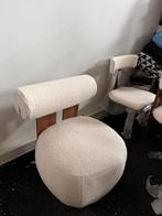 Japandi Fauteuil walnoot met Teddy Hippo lounge Stijl, Ophalen, 75 tot 100 cm, Zo goed als nieuw, 50 tot 75 cm