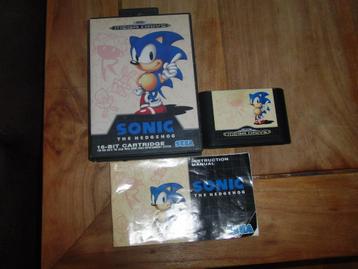 Sonic the Hedgehog (compleet) Sega Medadrive beschikbaar voor biedingen