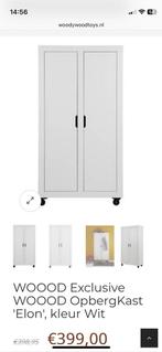 Kledingkast WOOOD Elon Kast - Wit, Huis en Inrichting, Ophalen, Gebruikt, 100 tot 150 cm, 150 tot 200 cm