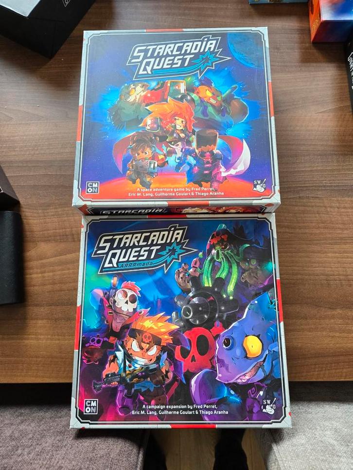 Starcadia Quest + Arrrrmada Uitbreiding, Hobby en Vrije tijd, Gezelschapsspellen | Bordspellen, Zo goed als nieuw, Ophalen of Verzenden