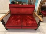 Vintage artifort 2 zits rode bank, Ophalen of Verzenden, Gebruikt, 75 tot 100 cm, Tweepersoons