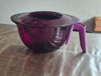 Tupperware Microplus microcook maatkan 1,5 liter, Ophalen of Verzenden, Zo goed als nieuw, Paars, Beker of Kan