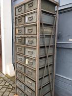 Vintage Kast Bakkenkast Fabriekskast Stelling Wandkast, Huis en Inrichting, 25 tot 50 cm, Ophalen of Verzenden, Metaal